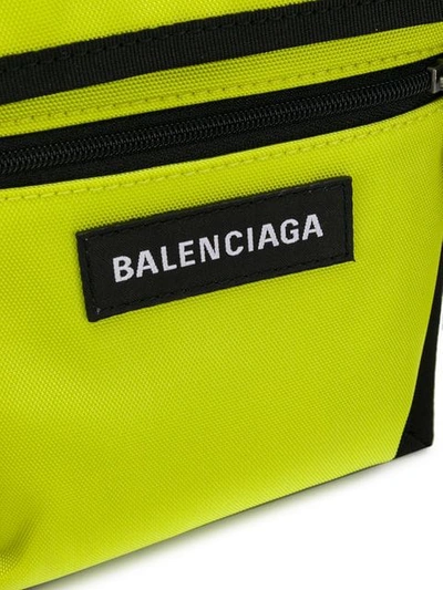 Shop Balenciaga Explorer Pouch In Yellow