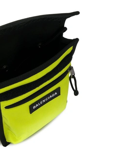 Shop Balenciaga Explorer Pouch In Yellow