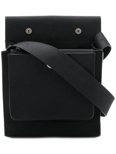 Shop Mackintosh Black Bonded Cotton 0004 Pouch