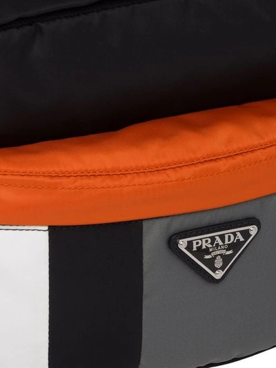 Shop Prada Technical Fabric Messenger Bag In Black