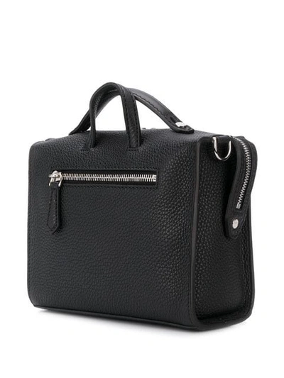 Shop Fendi Ff Motif Shoulder Bag In Black