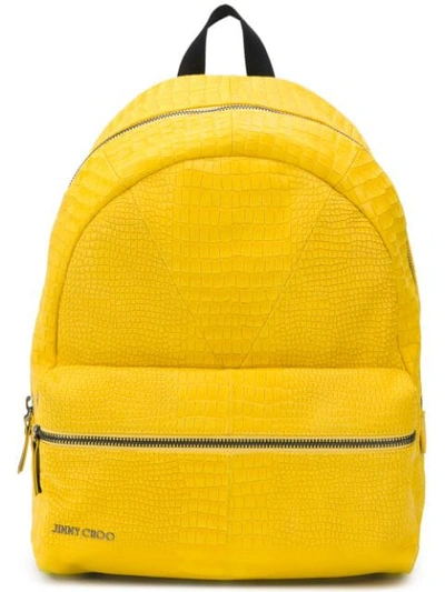 Shop Jimmy Choo Reed Backpack In Yellow