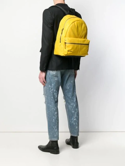 Shop Jimmy Choo Reed Backpack In Yellow