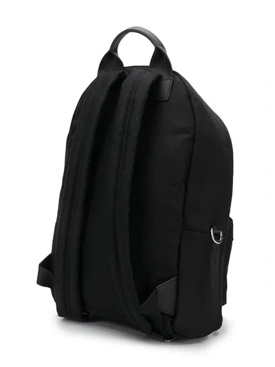 Shop Mcq By Alexander Mcqueen Flaming Badge Patch Backpack In Black