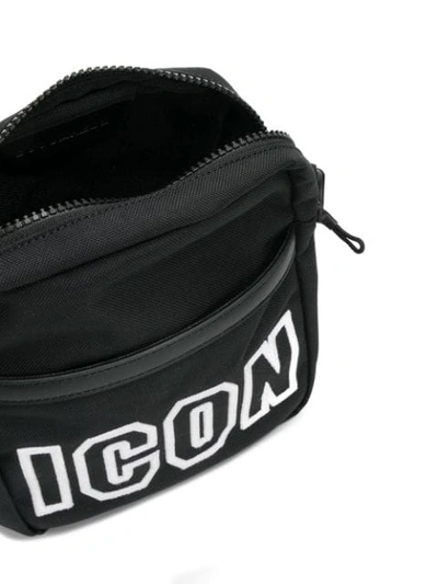 Shop Dsquared2 Icon Logo Shoulder Bag - Farfetch In Black