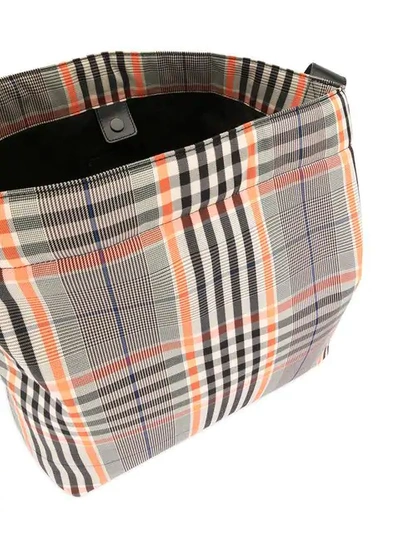 Shop Juunj Check Shoulder Bag In Multicolour
