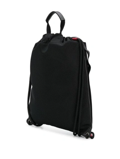 Shop Givenchy Branded Drawstring Backpack - Black