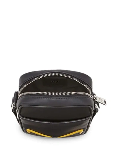 Shop Fendi Kleine 'bag Bugs' Umhängetasche In Black