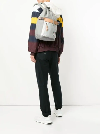Shop As2ov Drawstring Backpack In Grey