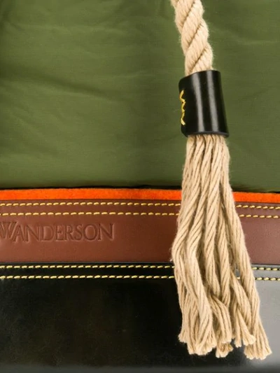 Shop Jw Anderson Colour-block Drawstring Backpack In Green