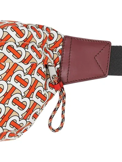 Shop Burberry Medium Monogram Print Bum Bag In Orange