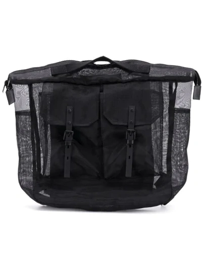 Shop Ally Capellino Frank Sheer Backpack In Black
