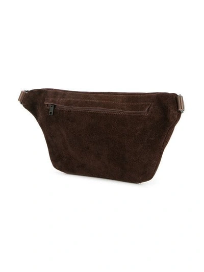 Shop As2ov Zipped Belt Bag In Brown