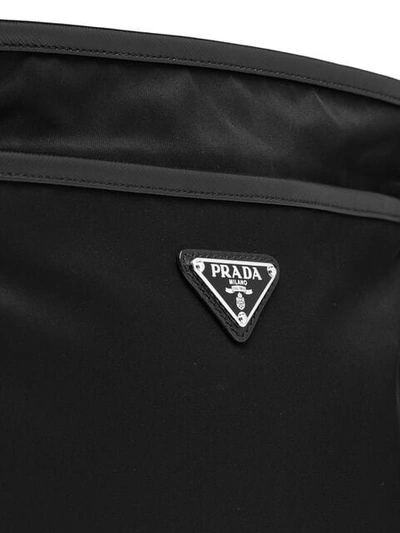 Shop Prada Nylon Shoulder Bag In Black