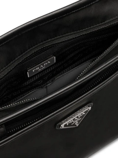 Shop Prada Nylon Shoulder Bag In Black