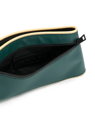 Shop Marni Hexagonal Belt Bag In Green