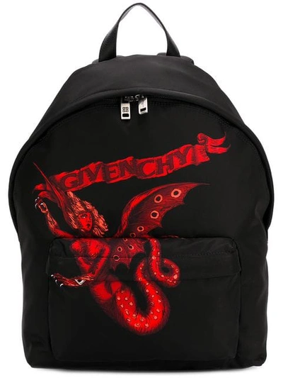 Shop Givenchy Winged Beast Backpack In Black