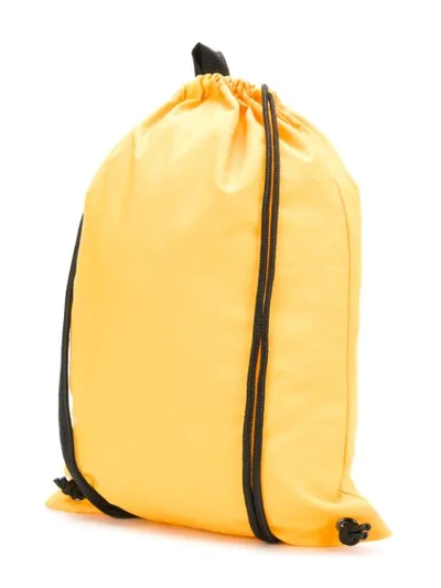 Shop Gosha Rubchinskiy X Adidas Drawstring Backpack In Yellow