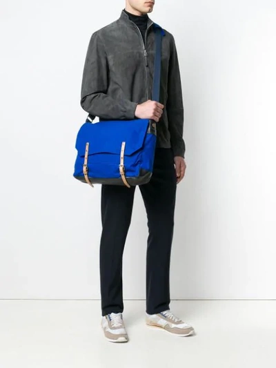 Shop Ally Capellino Jeremy Medium Messenger Bag In Blue