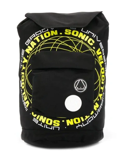 Shop Mcq By Alexander Mcqueen Velocity Nation Backpack In 1000 Back