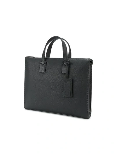 Shop Fendi Messenger Bag In Black