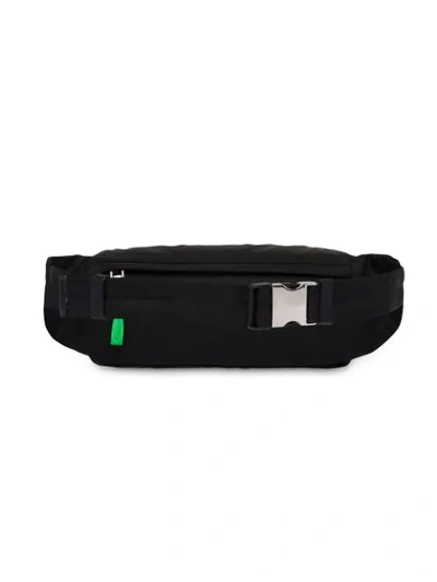 Shop Prada Technical Fabric Belt Bag In Black