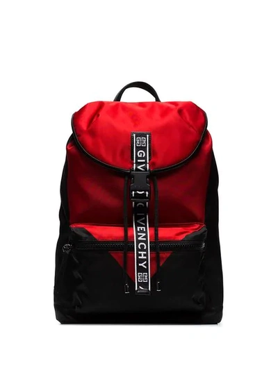 Shop Givenchy Logo Strap Backpack In Black