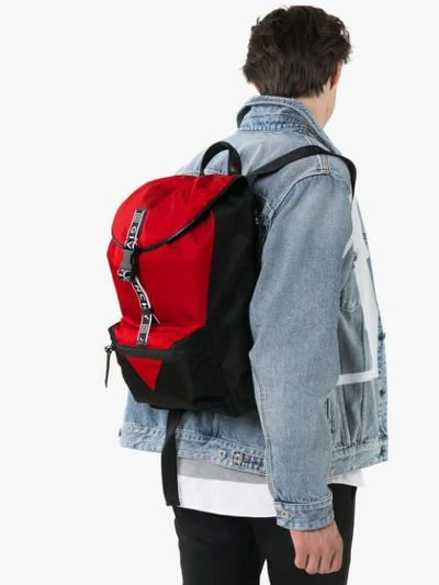 Shop Givenchy Logo Strap Backpack In Black