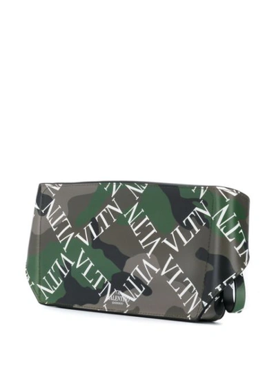 Shop Valentino Garavani Camouflage Belt Bag In Green