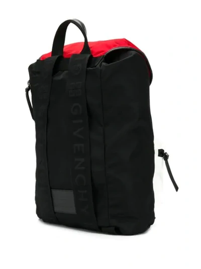 Shop Givenchy Colourblock Backpack In Black