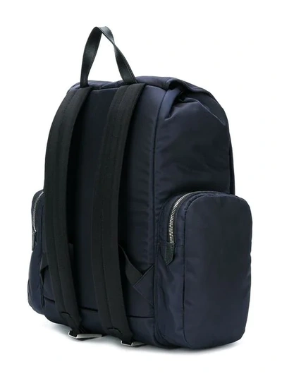 Shop Calvin Klein 205w39nyc Logo Cargo Backpack In Blue