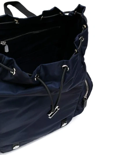 Shop Calvin Klein 205w39nyc Logo Cargo Backpack In Blue