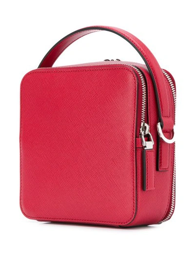 Shop Prada Brique Shoulder Bag In Red