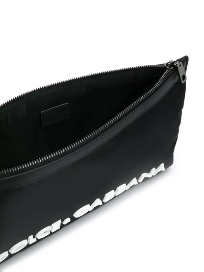 Shop Dolce & Gabbana Logo Clutch Bag In Black