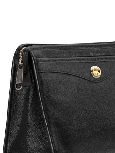 Shop Gucci Pouch With Interlocking G In Black