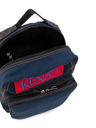 Shop Kenzo Custo Backpack - Blue