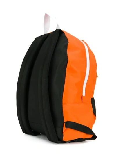 Heron Preston Orange Nylon Backpack In Orange