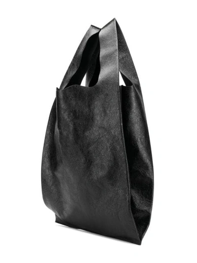 Shop Balenciaga Supermarket Shopper Bag In Black