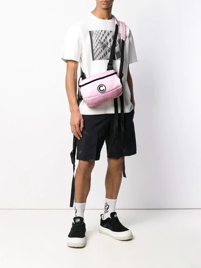 Shop Colmar A.g.e. By Shayne Oliver Logo Shoulder Bag In Pink