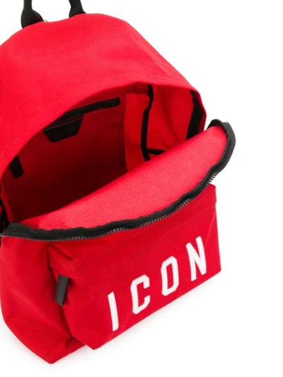 Shop Dsquared2 Icon Backpack In Red