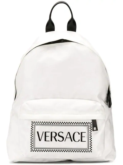 Shop Versace Rucksack Mit Logo In Dwnxn