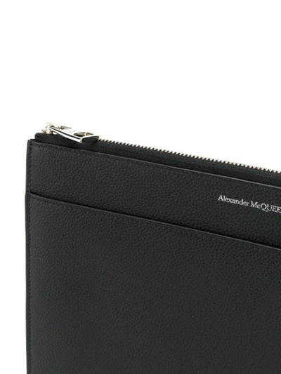 Shop Alexander Mcqueen Document Holder Clutch In Black