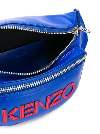 Shop Kenzo Logo Belt Bag - Blue
