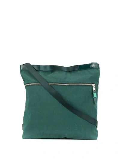 Shop As2ov Square Shoulder Bag In Green