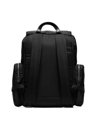 Calvin Klein 205w39nyc Nylon Flap Backpack - Black In Black