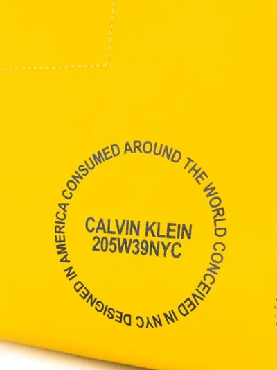 CALVIN KLEIN 205W39NYC BERKELEY托特包 - 黄色