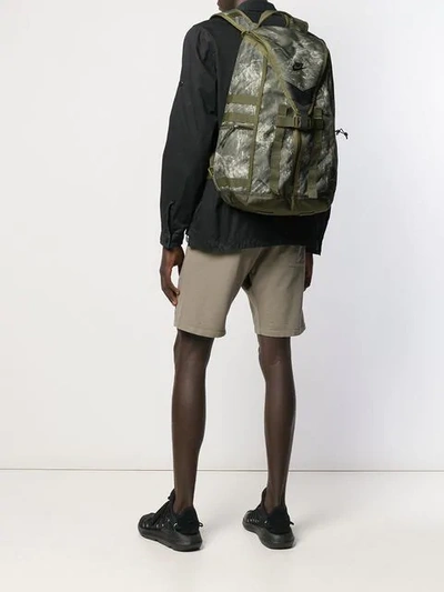 Shop Nike Camouflage Print Backpack In Green