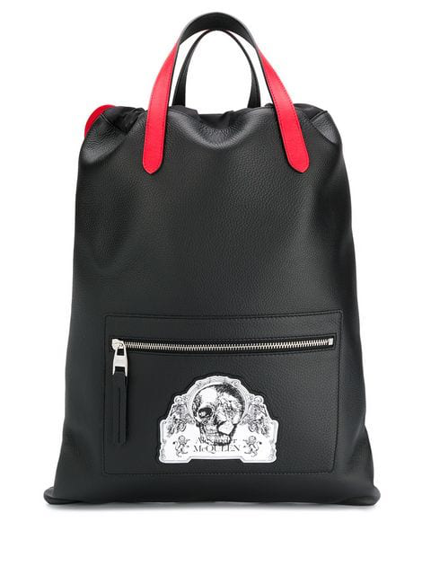 alexander mcqueen skull backpack