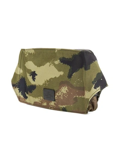 Shop Valentino Camouflage Document Belt Bag In Green