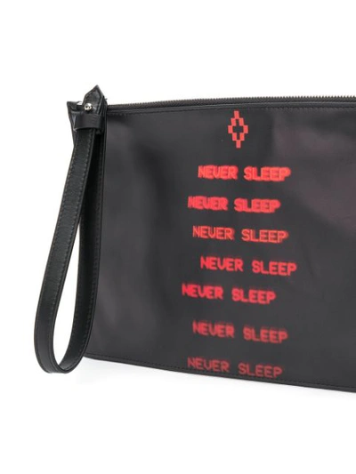 Shop Marcelo Burlon County Of Milan Never Sleep Bag - Black